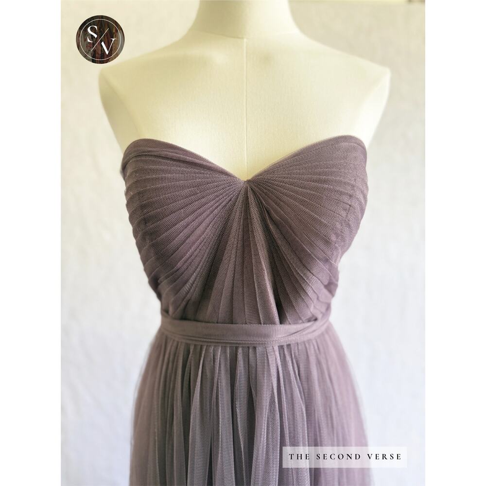 Jenny Yoo Collection BHLDN Anthropologie Annabelle Convertible Dress Size 6 - Picture 6 of 8